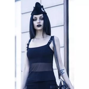 Women's tank top KILLSTAR - Atara Strap - BLACK | Gothic top size M